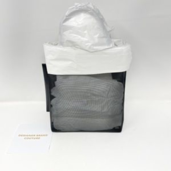 Prada Small Mesh Black Tote,Pre owned. - Picture 2 of 6